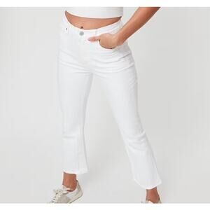 Citizens of Humanity Mother Jeans 24 25 XS 0 2 Demy Cropped Flare Ankle White